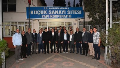 Küçük Sanayi Sitesi esnafıyla bir araya gelen Başkan Hayrettin Güngör,