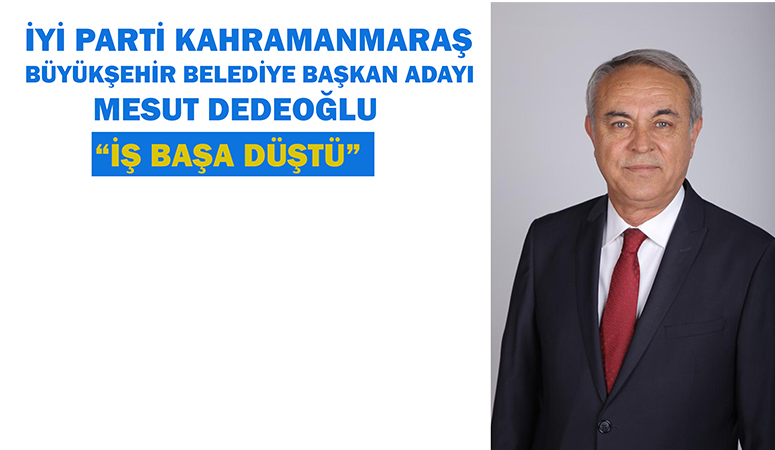 Büyükşehir Belediye Başkan Adayı Dedeoğlu: “İş başa düştü” 