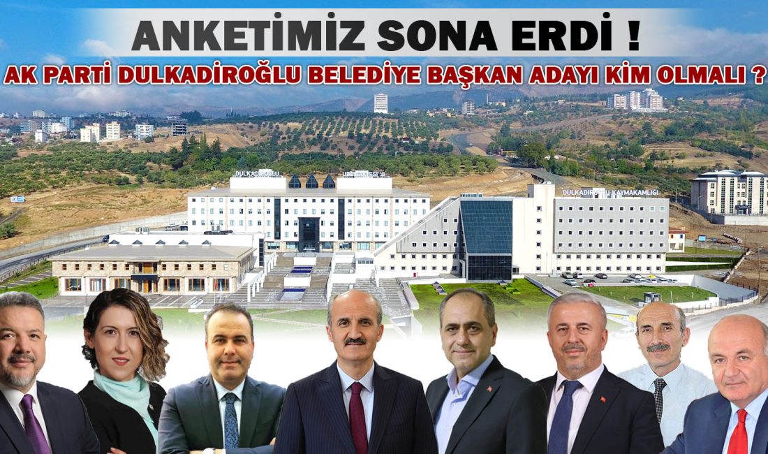 AK Parti’den Dulkadiroğlu’nda kimi belediye başkan adayı olarak görmek istersiniz? anketimiz sona erdi 1Medya Haber olarak kamuoyunun nabzını tutmak amacıyla düzenlemiş olduğumuz “AK