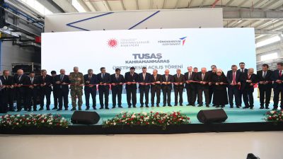 Türk Havacılık Uzay Sanayii tarafından depremin merkez üssü Kahramanmaraş'ta kurulan