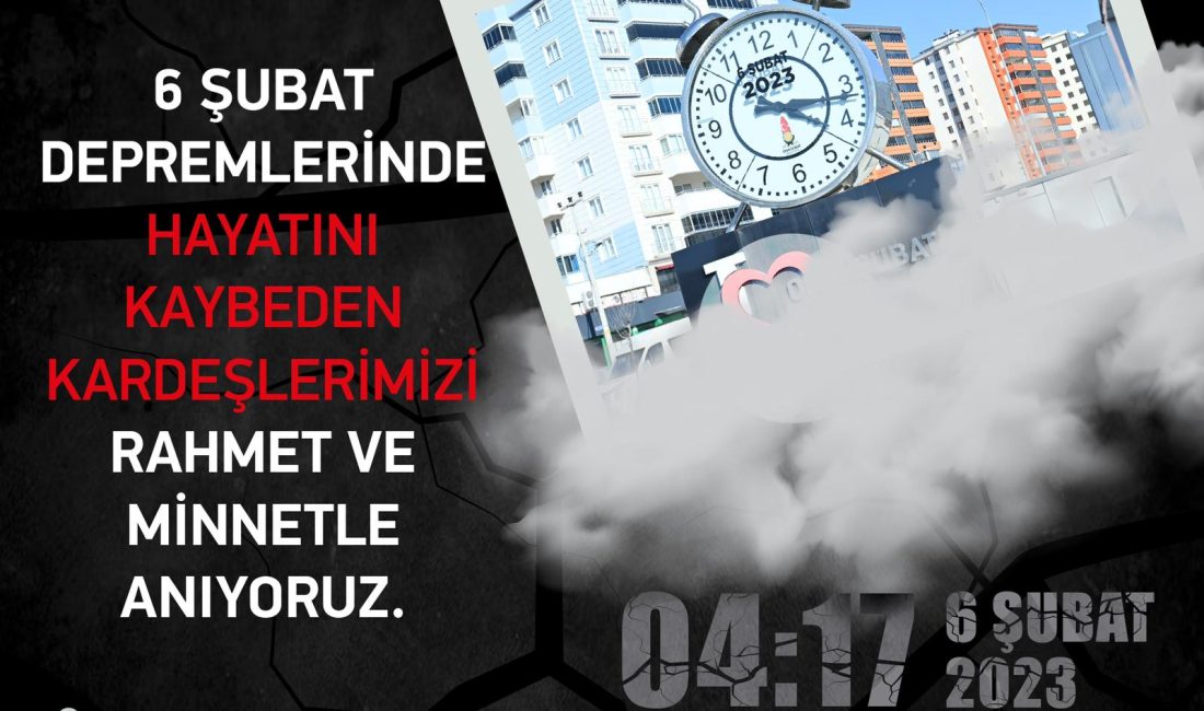 Başkan Mahçiçek; Kaybettiklerimizin acısı hala yüreğimizde, hafızalarımız dün gibi taze Kahramanmaraş merkezli ‘Asrın Felaketi’ depremlerin yıl dönümü dolayısıyla anma mesajı