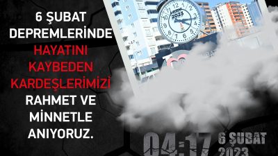 Kahramanmaraş merkezli ‘Asrın Felaketi’ depremlerin yıl dönümü dolayısıyla anma mesajı