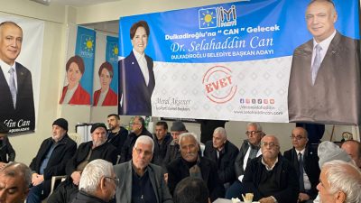 İyi Parti Dulkadiroğlu belediye başkan adayı Dr. Selahaddin Can seçim