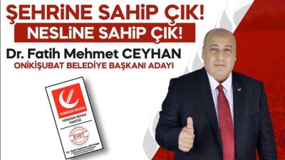Yeniden Refah Partisi Onikişubat Belediye Başkan Adayı Dr. Fatih Mehmet