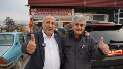 Seçim çalışmaları kapsamında Barbaros ve Gayberli Mahallesi’nde vatandaşlarla buluşan ve