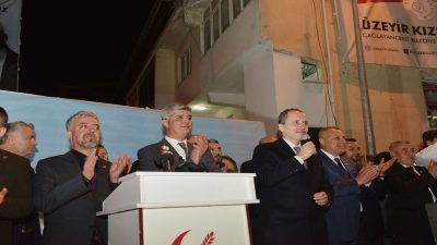 YRP Çağlayancerit Belediye Başkan Adayı Üzeyir Kızılseki skm açılışında konuştu