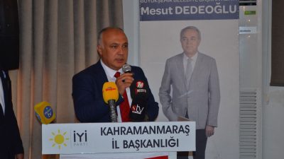 İYİ Parti Kahramanmaraş Dulkadiroğlu Belediye Başkan Adayı Dr. Selahaddin Can,