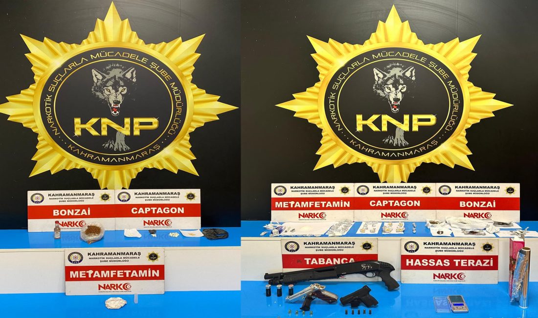 Kahramanmaraş Emniyet Müdürlüğü, son bir hafta içerisinde gerçekleştirdiği operasyonlarla ilgili