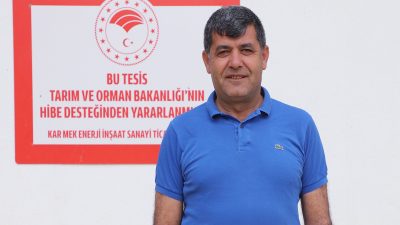 Kahramanmaraşlı girişimci Mehmet Kocakaya, Yüzde 50 hibe desteğiyle hem çiftliğini
