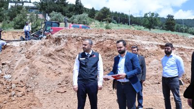 Fen İşleri Müdürlüğü’nün Süleyman Şah Mahallesi’nde gerçekleştirdiği yeni imar yolu