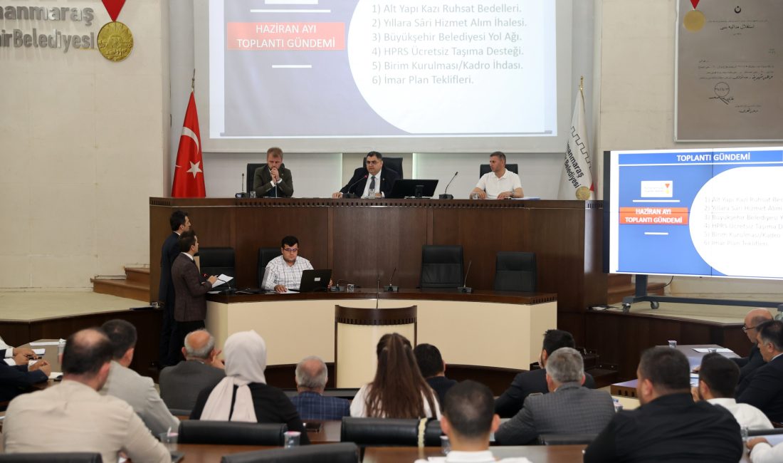 Büyükşehir Belediyesinde Haziran ayı Olağan Meclisi toplandı. Toplantıda, imar plan
