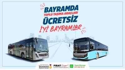 Büyükşehir Belediyesi, Kurban Bayramı boyunca belediye ve özel halk otobüsleriyle