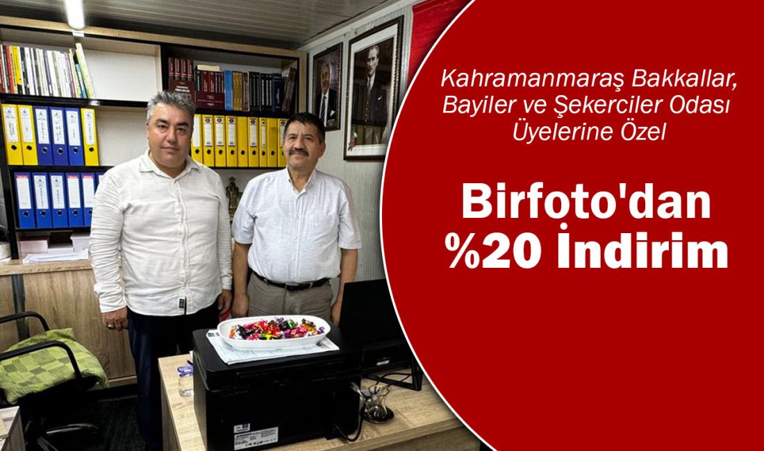 Kahramanmaraş Bakkallar, Bayiler ve Şekerciler Odası ile Birfoto arasında %20