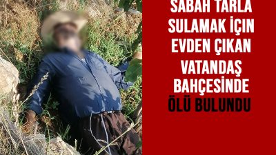 Kahramanmaraş’ın Onikişubat İlçesi Sadıklı Mahallesi'nde, sabah bahçeyi sulamak için evden