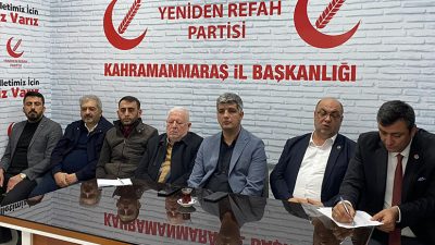 Yeniden Refah Partisi Kahramanmaraş İl Başkanlığı, haftalık Yönetim Kurulu Toplantısını