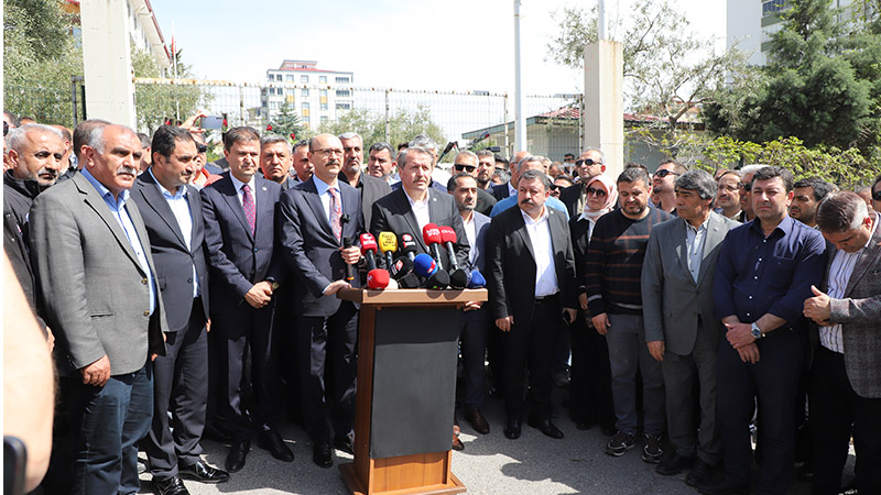 Türk Eğitim-Sen Genel Başkanı Talip Geylan ile Eğitim-Bir-Sen Genel Başkanı