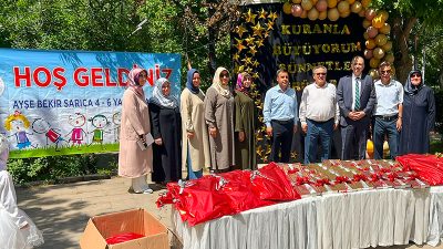 Ayşe-Bekir Sarıca 4-6 Yaş Kur’an Kursu’ndan Anlamlı Yıl Sonu Programı. Kahramanmaraş İl Müftülüğü Ayşe-Bekir Sarıca 4-6 Yaş Kur’an Kursu öğrencileri
