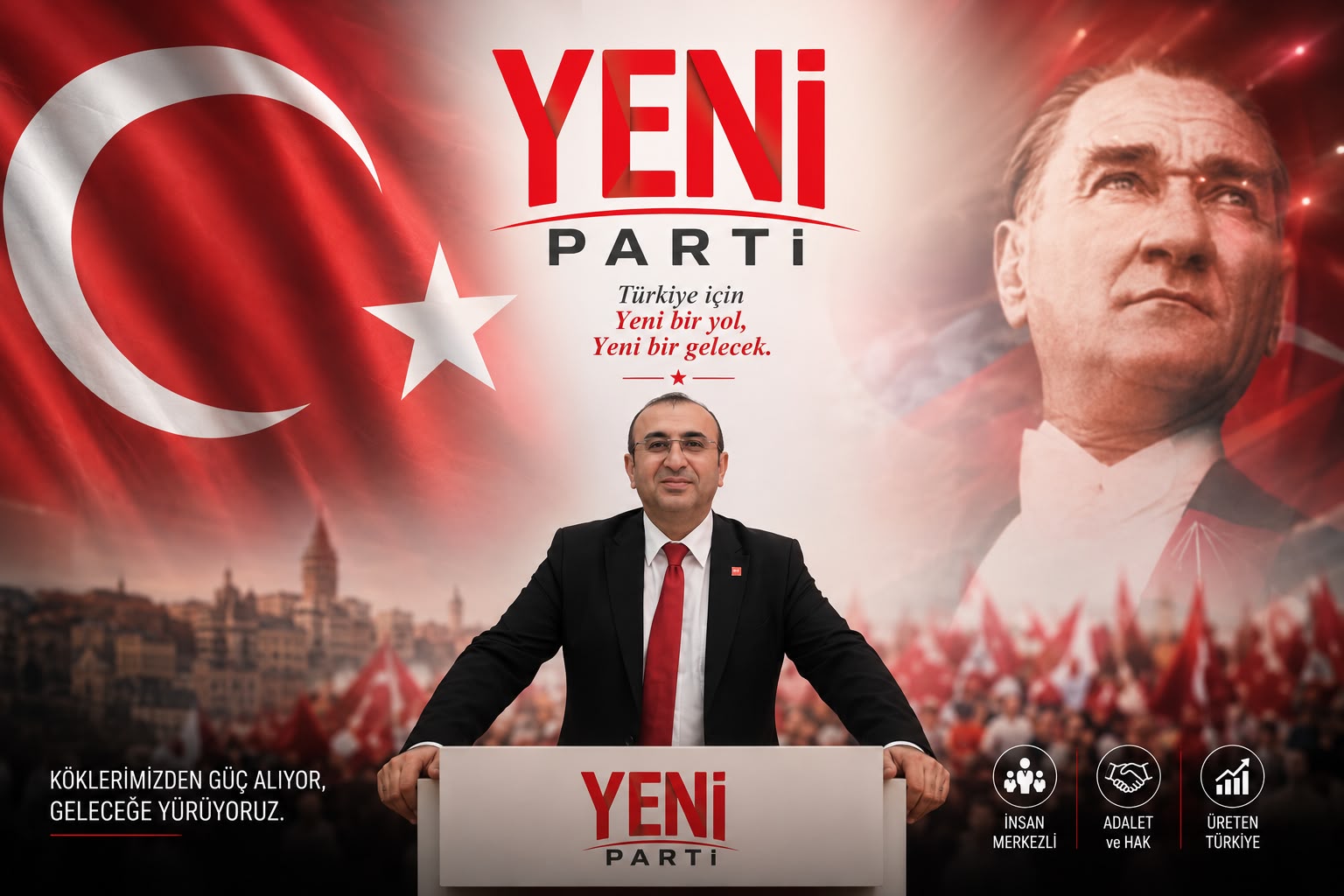 YENİ Parti Kahramanmaraş İl Başkanı Ünal Ateş, 30 Ağustos Zafer