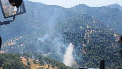 Kahramanmaraş’ın Andırın ilçesinde çıkan orman yangını, ekiplerin hızlı müdahalesiyle kontrol