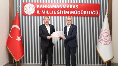Ali Yalçın’dan Kahramanmaraş İl Milli Eğitim Müdürü Turan Akpınar’a Ziyaret Memur-Sen ve Eğitim-Bir-Sen Genel Başkanı Ali Yalçın, Kahramanmaraş İl Milli