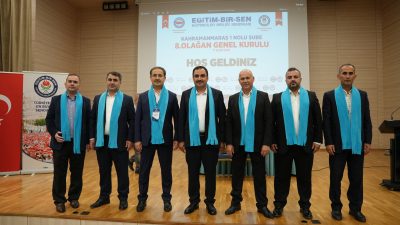 Eğitim-Bir-Sen Kahramanmaraş 1 No’lu Şubesi’nin 8. Olağan Genel Kurulu’nda Mehmet