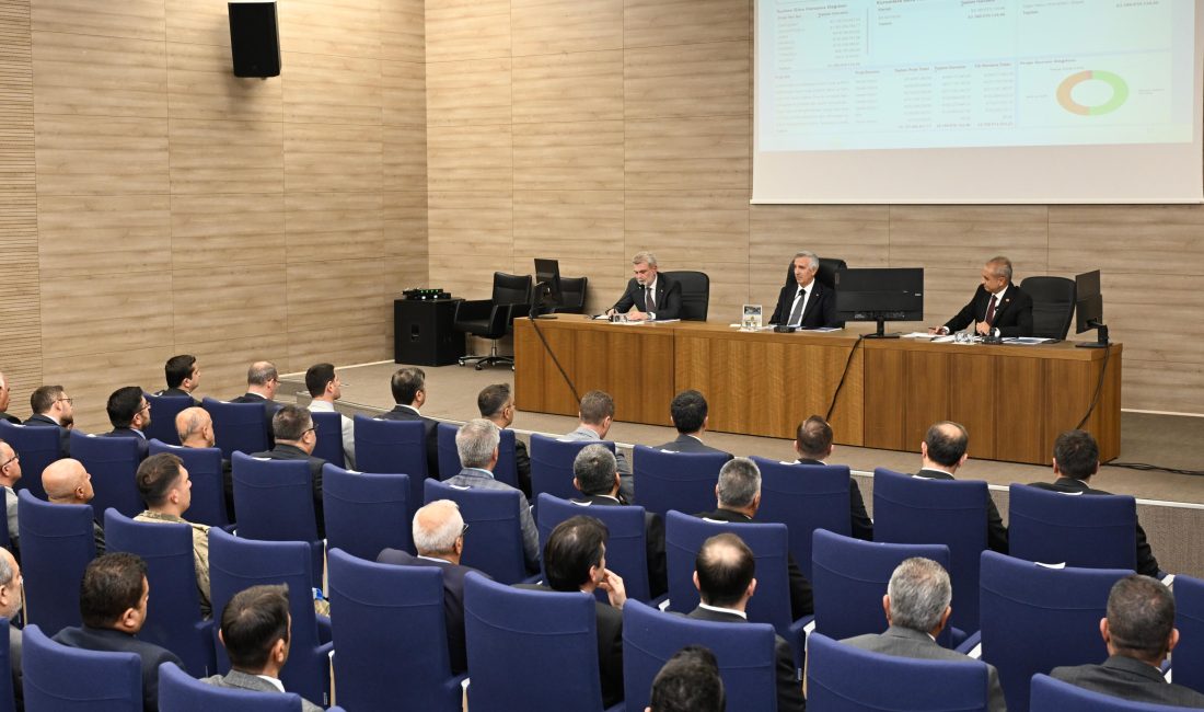 Vali Mükerrem Ünlüer başkanlığında gerçekleştirilen İl Koordinasyon Kurulu Toplantısı’na katılan