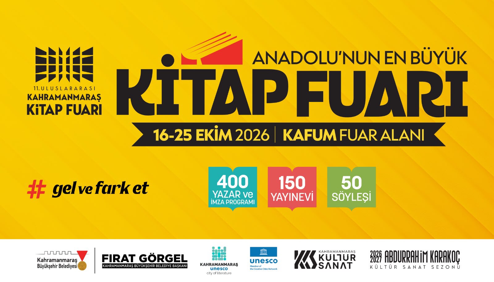 Büyükşehir Belediyesinin 11. Uluslararası Kitap Fuarı’nın açılış gününde iki özel