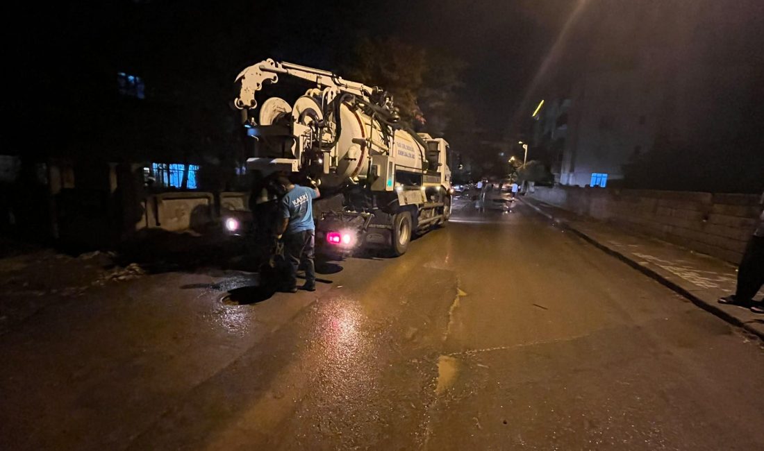 KASKİ Ekipleri Yağış Sonrası Gece Gündüz Sahada KASKİ ekipleri, yağışların ardından altyapı sistemlerinde oluşabilecek olumsuzluklara karşı saha
