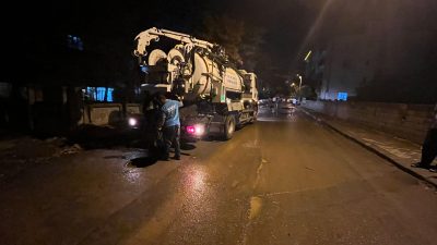 KASKİ ekipleri, yağışların ardından altyapı sistemlerinde oluşabilecek olumsuzluklara karşı saha