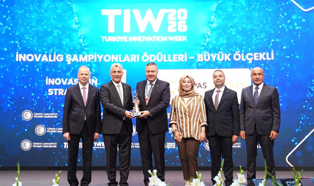 KİPAŞ TEKSTİL, İNOVASYON STRATEJİSİNDE TÜRKİYE BİRİNCİSİ OLDU Kipaş Tekstil, Türkiye İnovasyon Haftası kapsamında düzenlenen İnovaLİG 2026’da Büyük